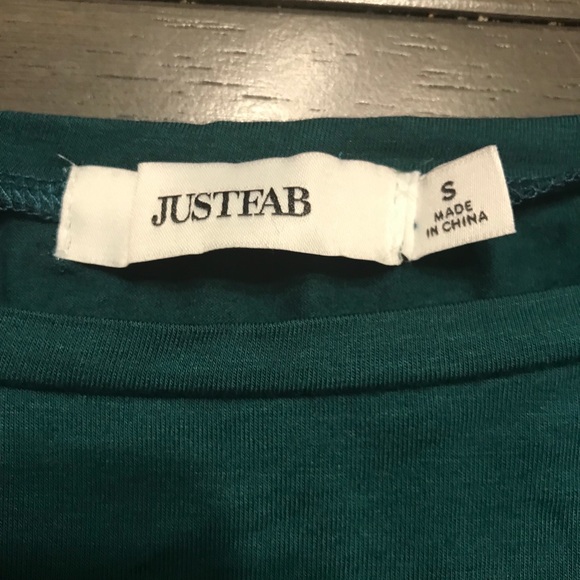 Green Off the Shoulder Tee - Picture 4 of 4